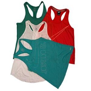 Bundle of Four Nike Women's Athletic Tank Tops
